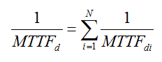 Berechnung MTTFd für einen Kanal: